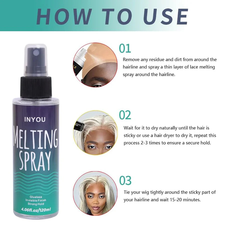 120ml Lace Melting Spray – Strong Hold