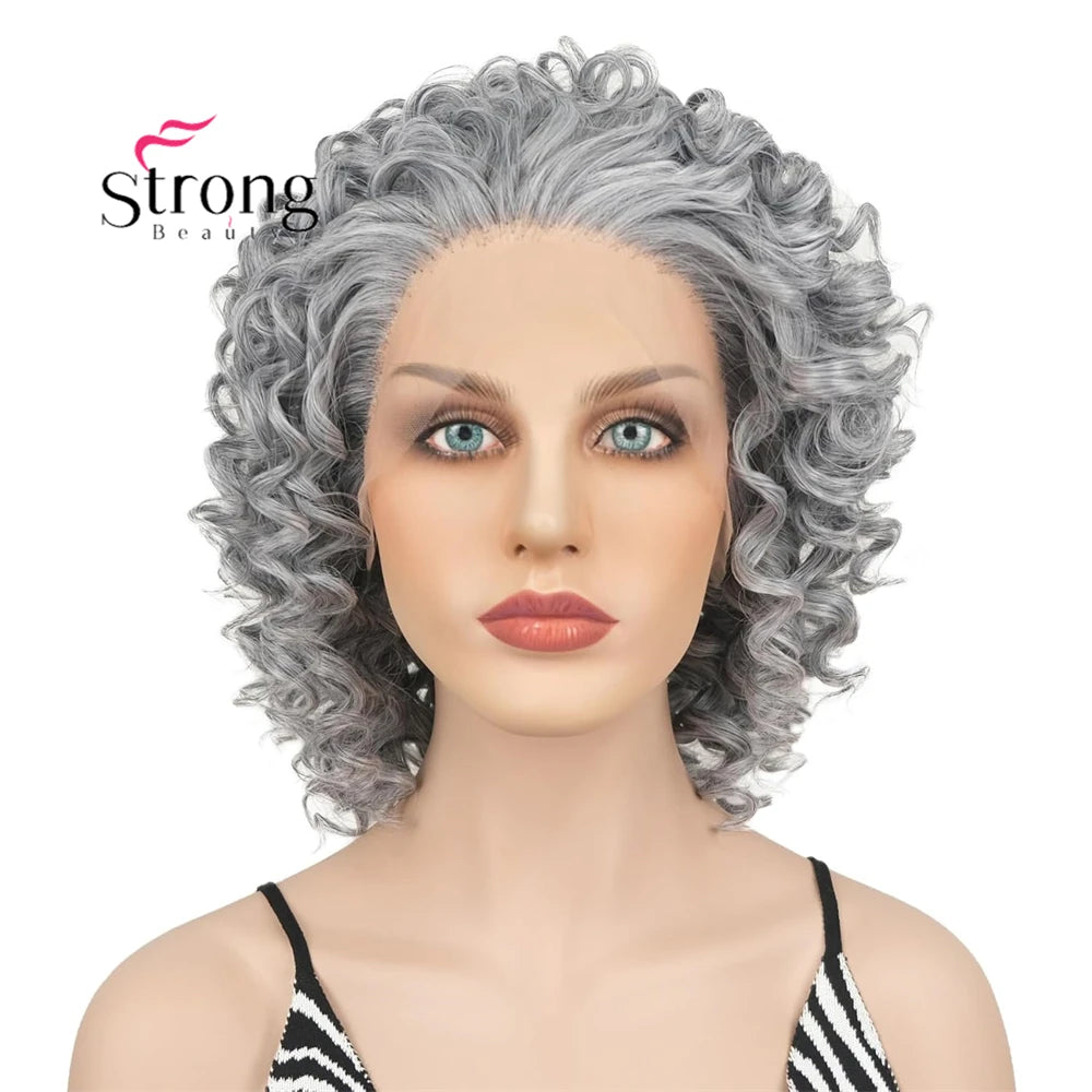 Lace Front Wigs for Women Short Curly Wig Color Naturally Synthetic Heat Resistant