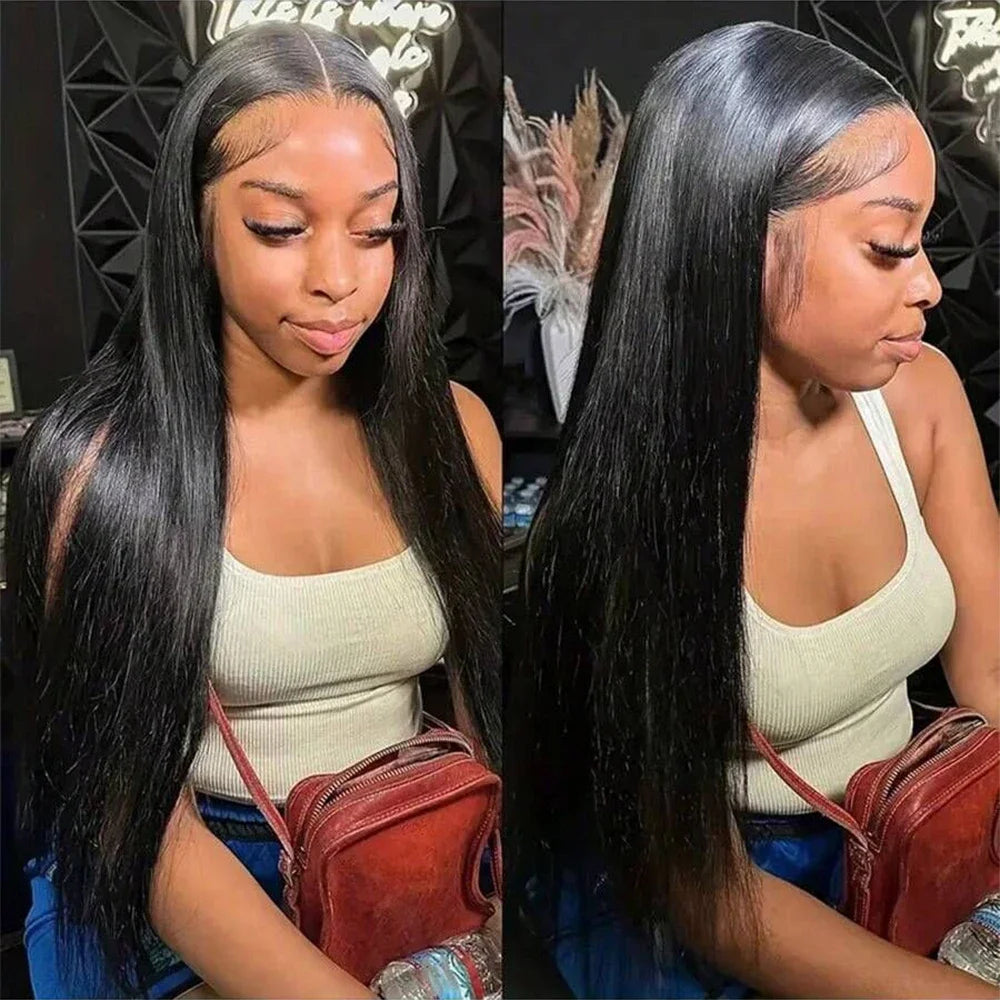 Lace Front  Hair Wigs  Straight Hair Wigs Transparent Brazilian Wigs  Hair For Women Pre Plucked