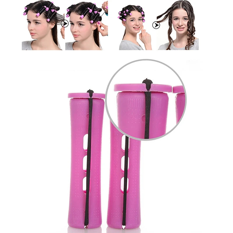 ✰✪12pcs Hair Perm Rods Short Cold Wave Rods Hair Curler No Heat Perming Rods Hair Curling Rollers Curlers Curling Hair Tools