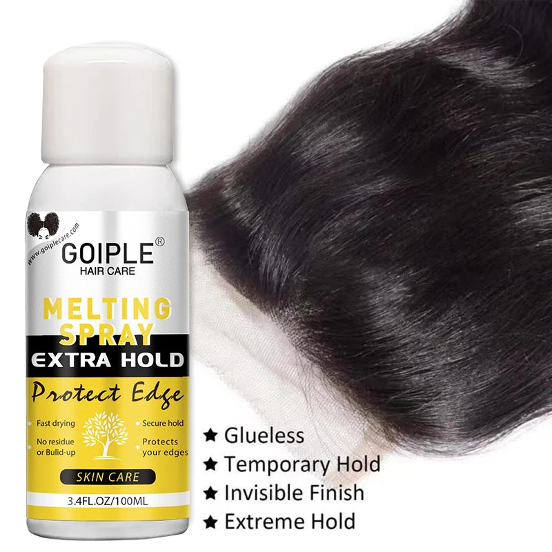 Melting Spray for Wigs Lace Melting Spray Lace Melt & Hold for Wig Strong Hold Lace Wig Glue Spray Fast Drying Melting Spray