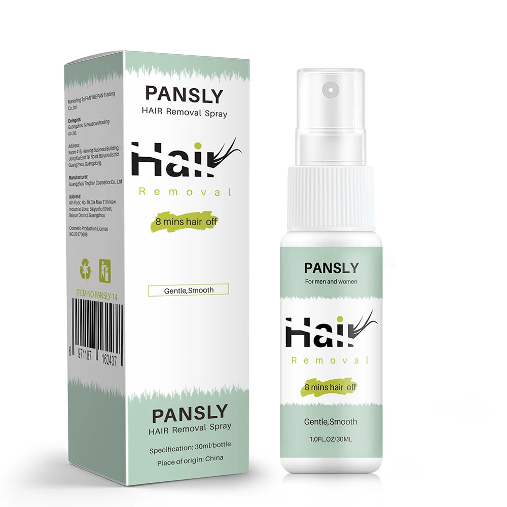 100ML Hair Removal Spray Hair Growth Inhibitor Spray Painless Hair Reduction Permanently Inhibits Hair Growth Skin Silky Smooth