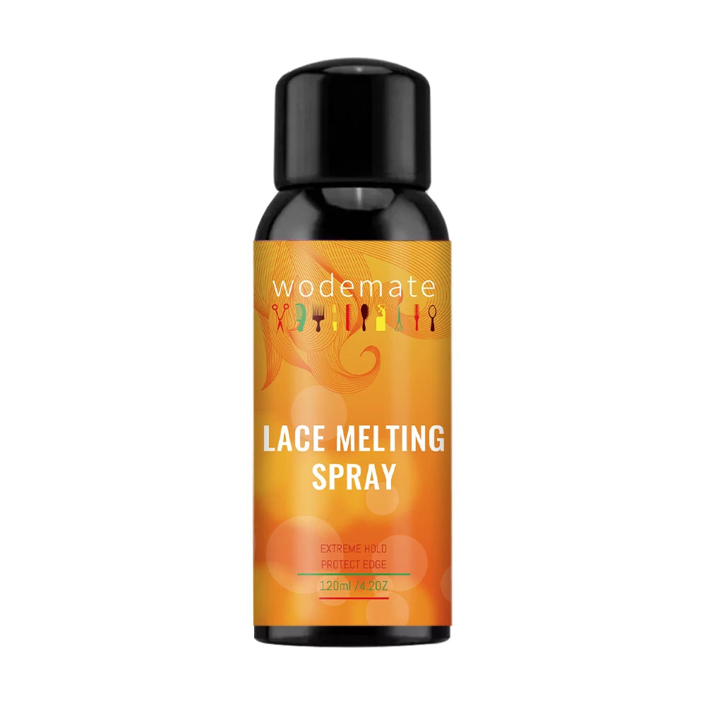 Lace Melting and Holding Spray Glue-Less Hair Adhesive for Wigs Strong Natural Finishing Holding Mousse Spray Front Lace Glue