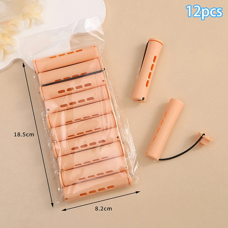 ✰✪12pcs Hair Perm Rods Short Cold Wave Rods Hair Curler No Heat Perming Rods Hair Curling Rollers Curlers Curling Hair Tools