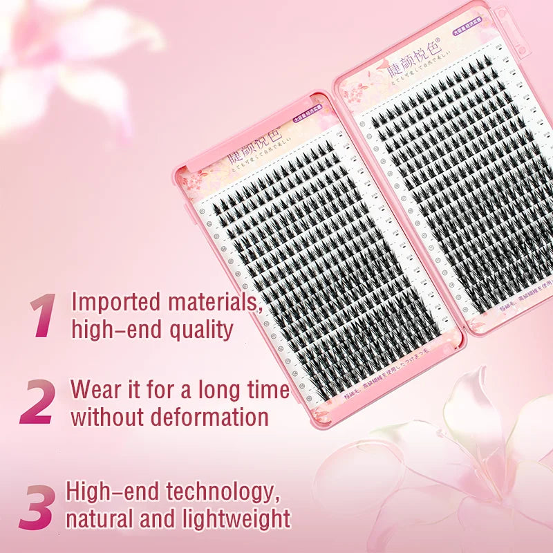 Eyeslash book 32Row Extension Personal Professional Individual Cluster Grafting Wholesale Sweet Large Capacity Flowerknow Makeup