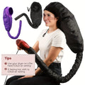 Bonnet Hooded Hair Dryer Attachment Extra Large Adjustable Deep Conditioning Cap Drying Heat Cap with Elastic Strap Fast Drying