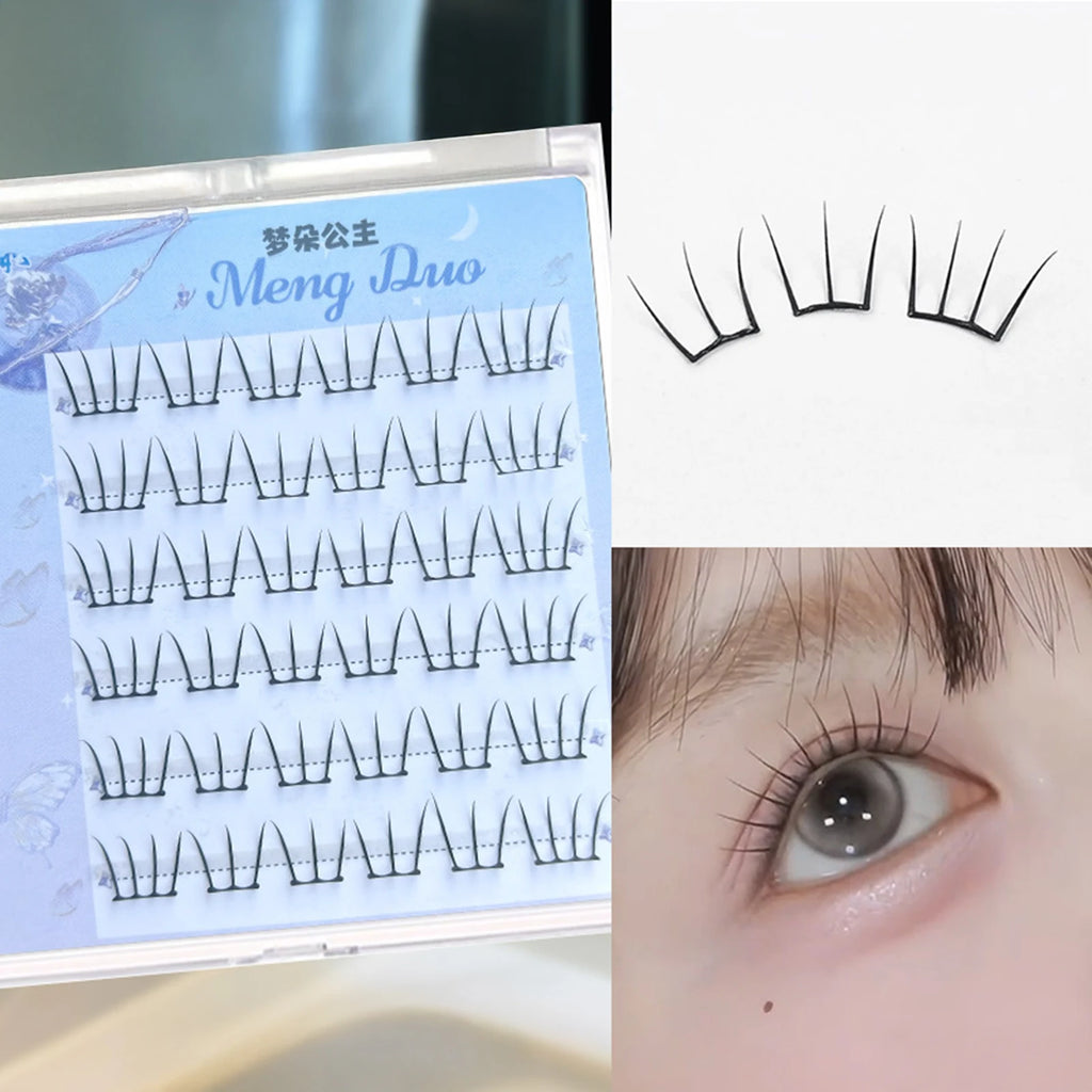 Korean Idol DIY Lashes Extension Cute Cat Paw False Eyelashes Natural Make Up Large Capacity DIY Lash Cluster