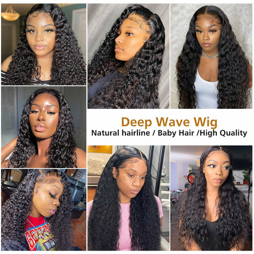 DEEP WAVE HD LACE FONT WIG  -13X4 TRANSPARE LACE